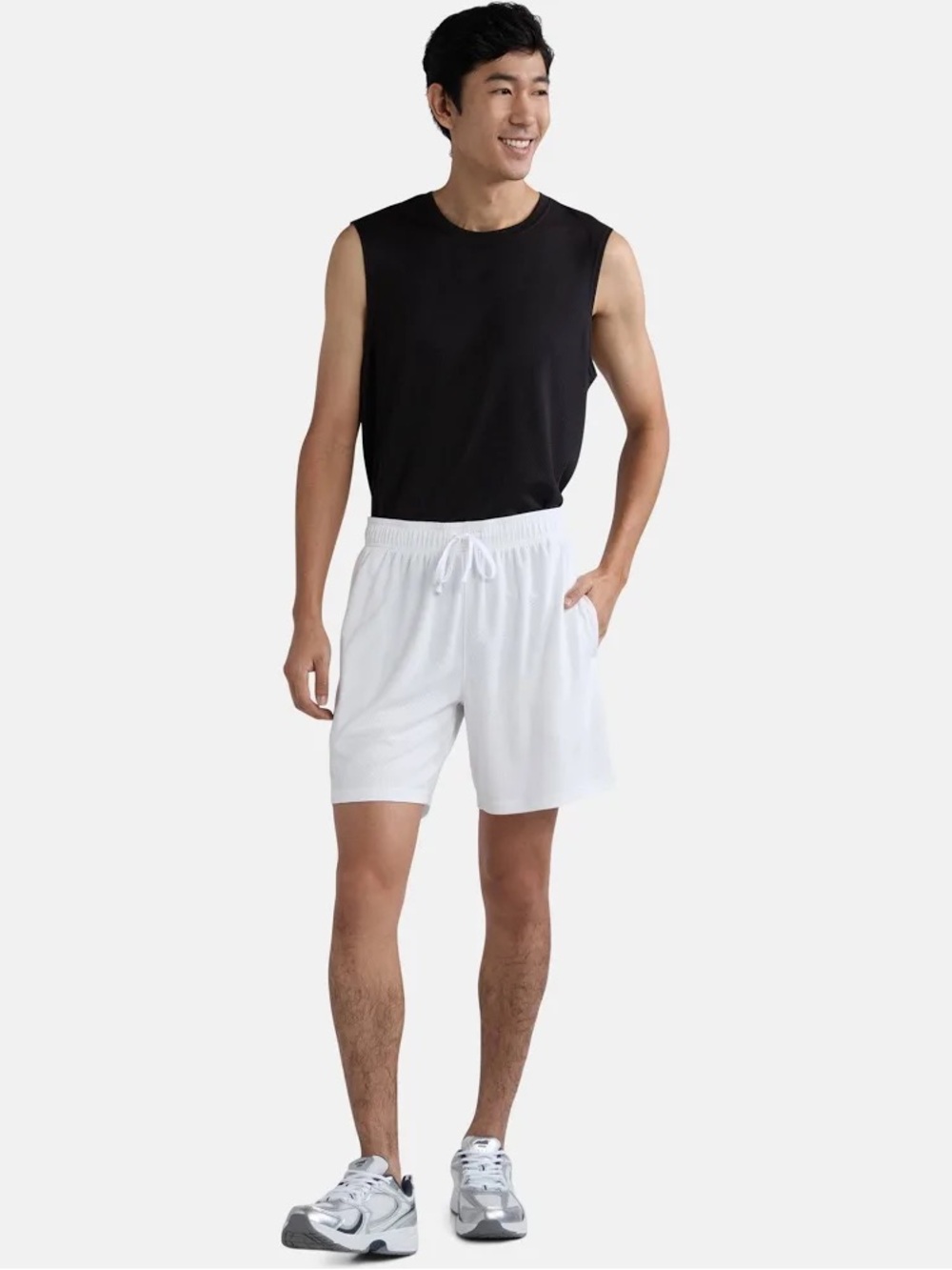 Athletic Works Men's Mesh 7" Shorts Size 2XL White
